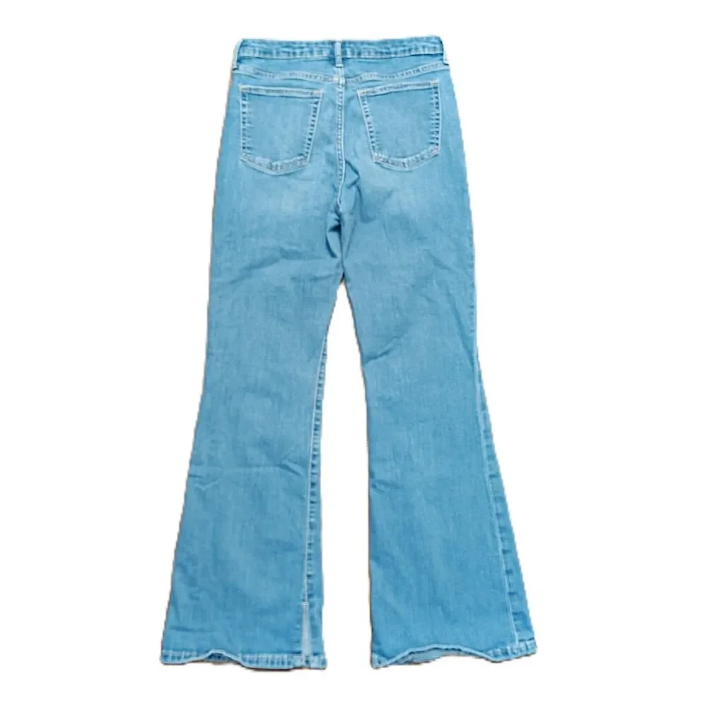 GAP 70's Flare High Rise Sz 18 Tween Girls Light Wash Stretch Jeans